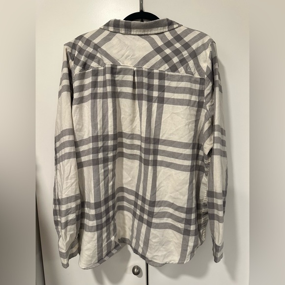 Alpine Design XXXL Gray Beige Plaid Shirt - Picture 7 of 10